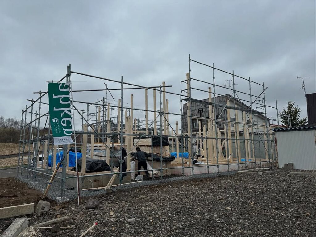 【美瑛町】大工工程に入りました