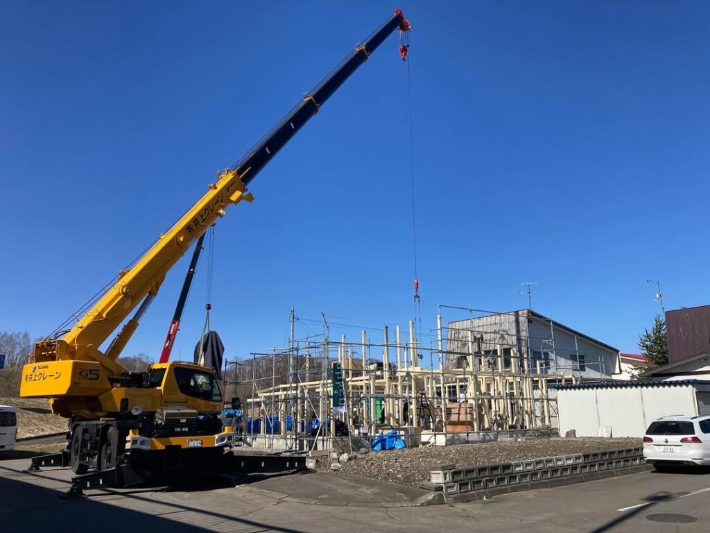 【美瑛町】建て方、外部の工事進行中！