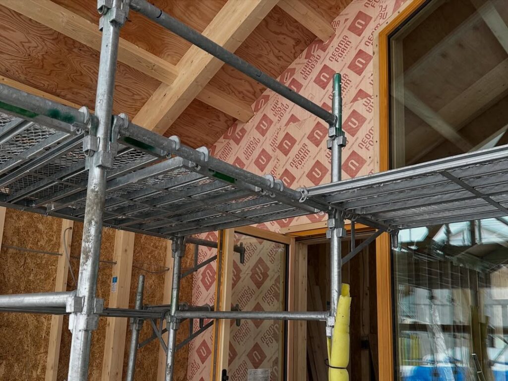 【東川町】外壁下地の作業中！