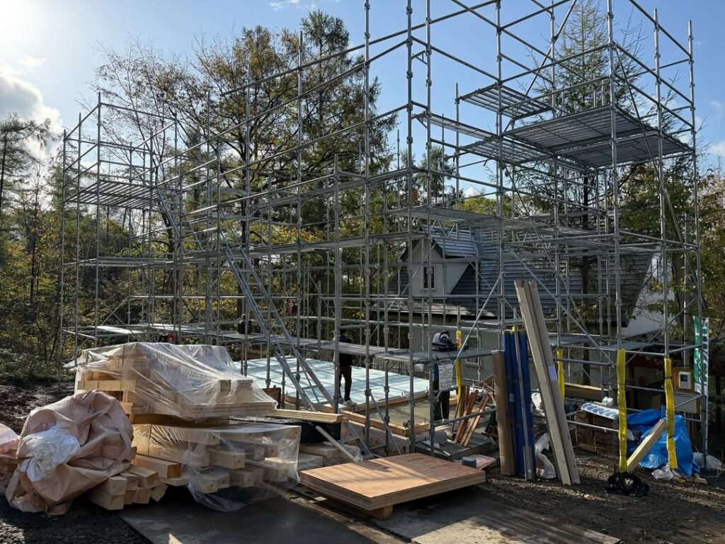 【旭川】大工工程が進み家の形が出来てきました