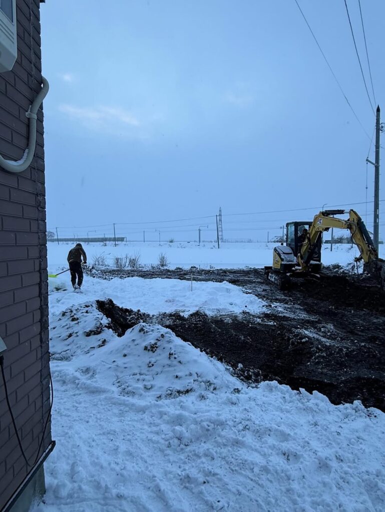 【東川町】年明けからの現場着工に先立ち作業開始。